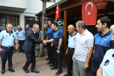 Başkan Özmen zabıta personelinin haftasını kutladı Başkan Özmen zabıta personelinin haftasını kutladı