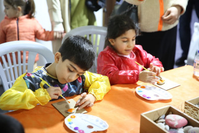 Eyüpsultan'da çocuklar Ramazan'ın güzelliklerini sanatla yaşıyor