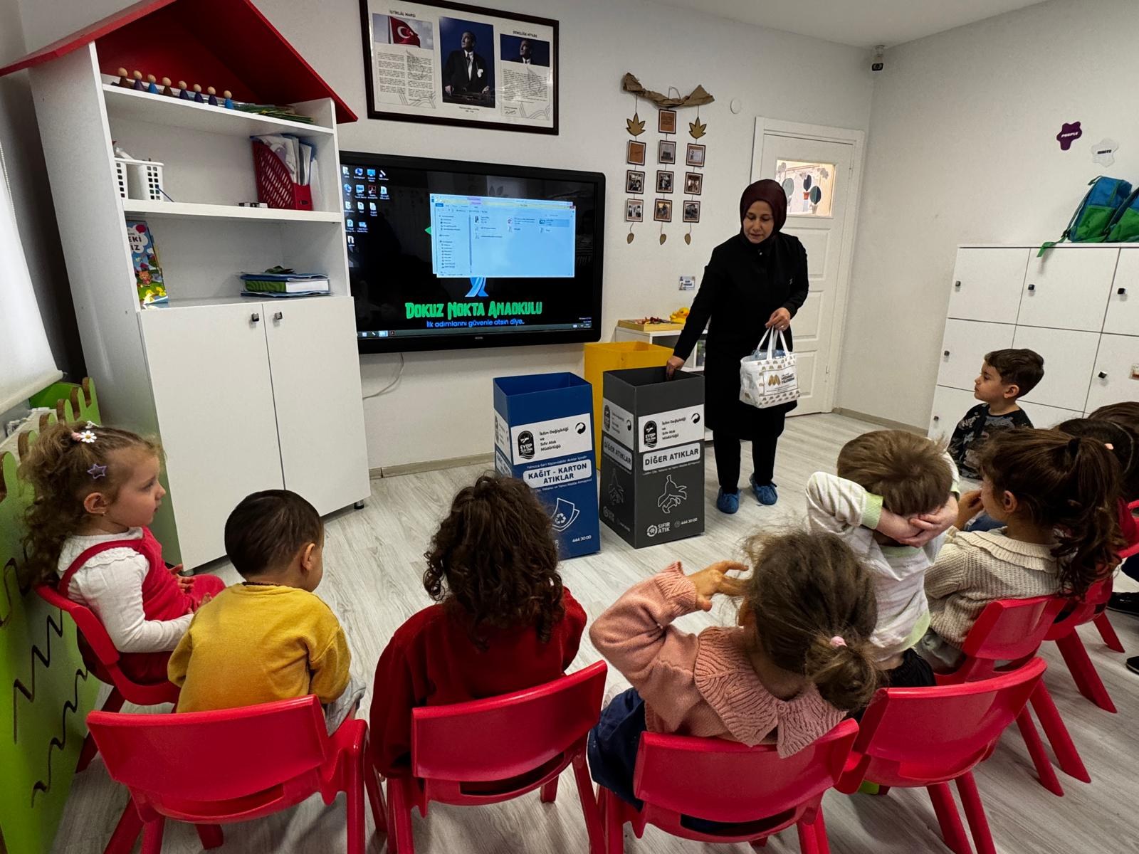 Özel anaokullarında miniklere sıfır atık eğitimi Özel anaokullarında miniklere sıfır atık eğitimi