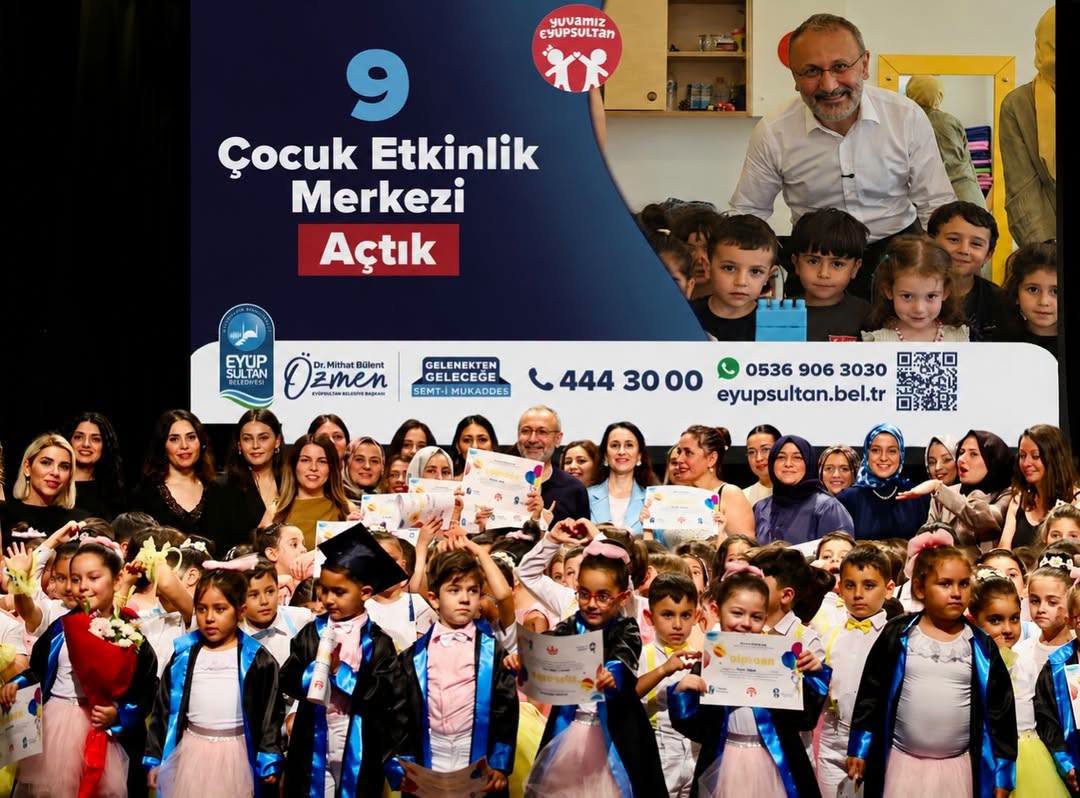 EYÜPSULTAN'DA 124 ÇOCUK İLK MEZUNİYET HEYECANINI YAŞADI EYÜPSULTAN'DA 124 ÇOCUK İLK MEZUNİYET HEYECANINI YAŞADI