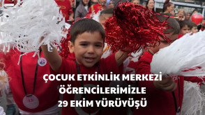 Geleceğimizin teminatı çocuklarımızla Cumhuriyet sevincini paylaşmanın gururunu yaşıyoruz