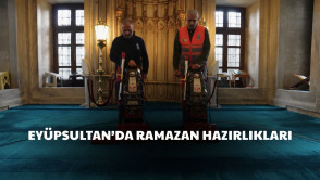  Eyüp Sultan Camii ve meydanı Ramazan'a hazır! 