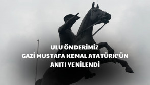 Ulu Önderimiz Gazi Mustafa Kemal Atatürk'ün Çırçır Şelale Parkı'nda bulunan anıtını yeniledik